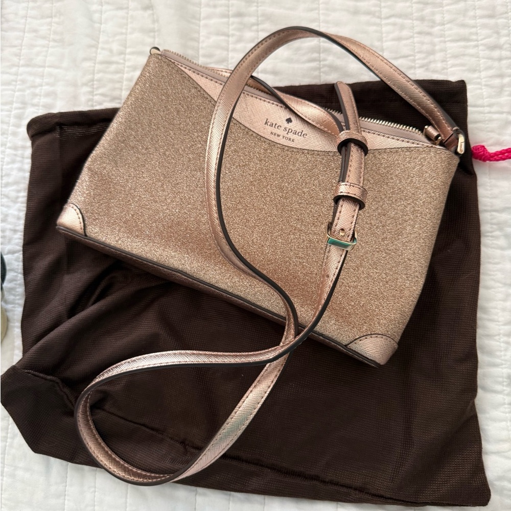 Kate Spade Metallic Gold Crossbody Bag